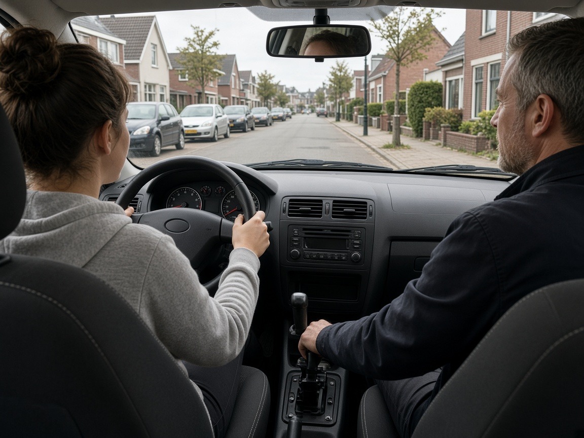 Rijles in de lesauto